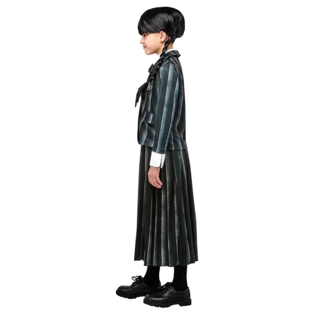 Girls Wednesday Adams Costume Size Small 6 NWT